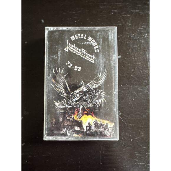 Judas Priest Metal Works 73-93 Cassette Rob Halford Hits Vintage Heavy Untested - Picture 1 of 9